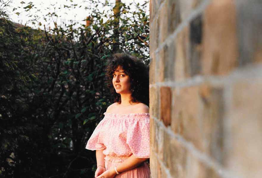Laura at The Old School, 1985